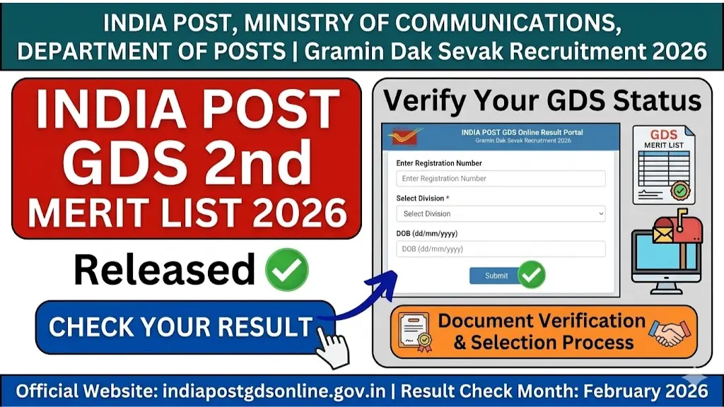 India Post GDS 2nd Merit List 2026